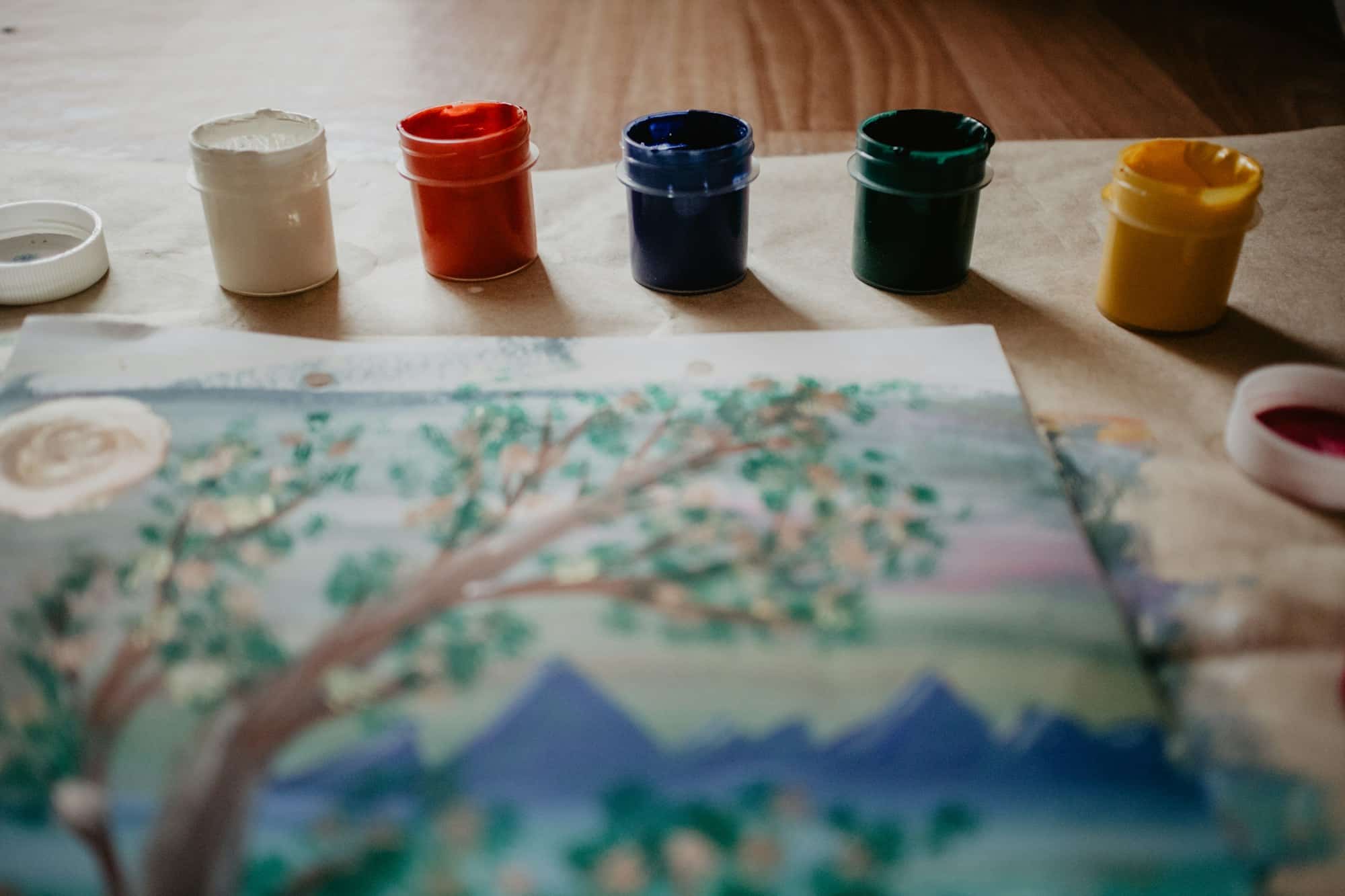 Color palette / artist and art / painting / nature / hobby and diy